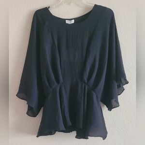 Umgee Sz Medium Black blouse